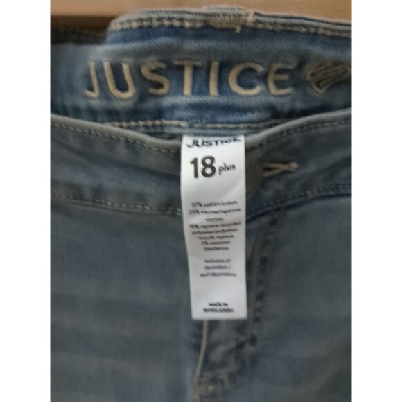 Girls crop Jeans by Justice, size 18 plus - Picture 3 of 4